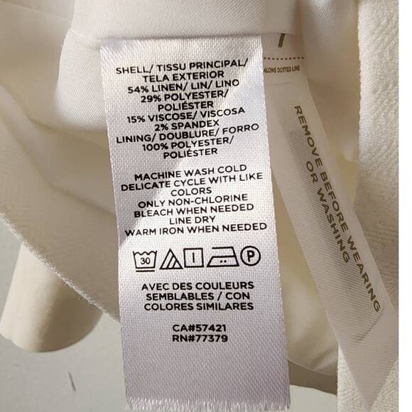 Ann Taylor The Cutaway Blazer in Herringbone Linen Blend 14 NEW - Picture 5 of 8